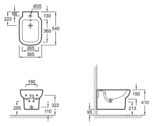 Биде подвесное Jacob Delafon Replay белый E4834-00