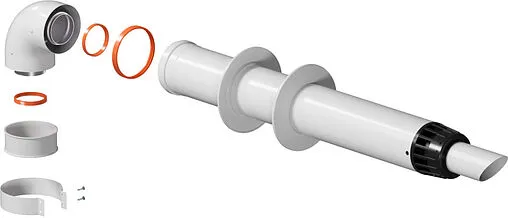 Комплект дымохода Антилед Ø 60/100мм L=1000мм Krats Антилёд KTL-01V-1