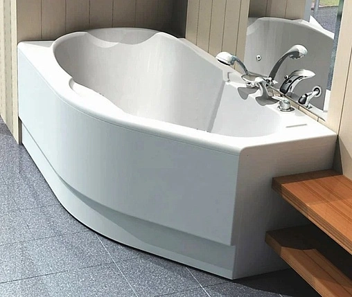 Ванна акриловая Aquatek Таурус 170х100 L с фронтальной панелью, с каркасом (разборный) TAR170-0000084