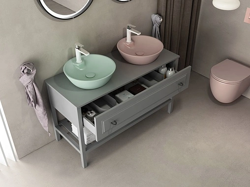 Раковина ISVEA SistemaY Soft 45 мятный 10SY65045SV-2T Раковина ISVEA SistemaY Soft 45 мятный 10SY65045SV-2T