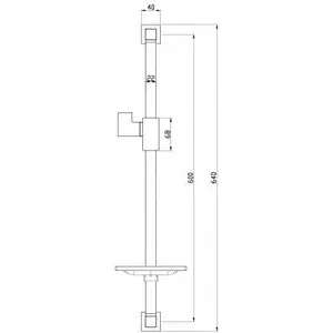 Душевая штанга Lemark хром LM8069C Душевая штанга Lemark хром LM8069C, 2
