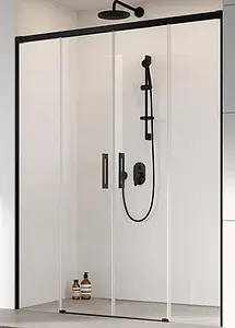 Дверь в нишу 1500мм прозрачное стекло Radaway Idea Black DWD 150 387125-54-01, 1