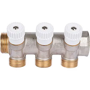 Коллектор регулирующий проходной 3 отвода 1"в/н x ¾"ек Luxor CP 453 68513503 Коллектор регулирующий проходной 3 отвода 1"в/н x ¾"ек Luxor CP 453 68513503, 3