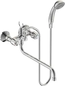 Смеситель для ванны с длинным изливом Vidima Iskar хром BA167AA Смеситель для ванны с длинным изливом Vidima Iskar хром BA167AA, 1