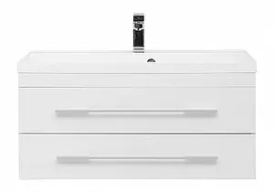 Тумба под умывальник подвесная Aquanet Нота 90 белый 00171492, 5