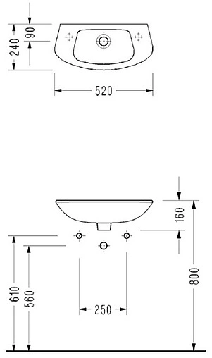 Раковина Serel Friendly 52 белый 6740