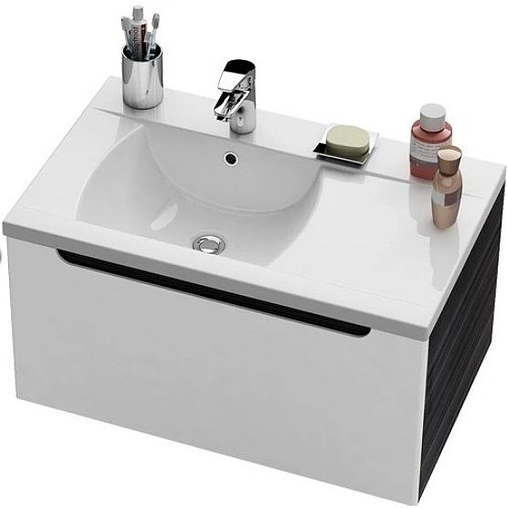 Тумба-умывальник подвесная Ravak SD Classic 80 R белый/оникс X000000245+XJDL1180000
