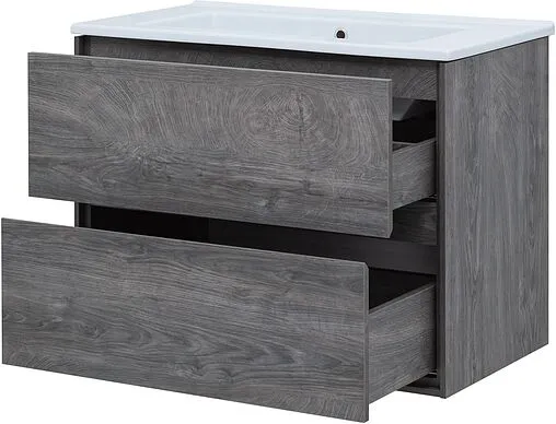 Тумба под умывальник подвесная Aquanet Милан 85 дуб рошелье 00339969