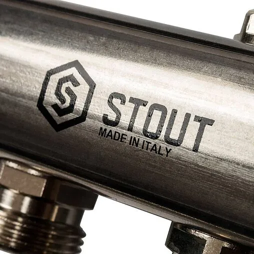 Группа коллекторная распределительная 12 отводов 1&quot;в/в x ¾&quot;ек Stout SMS 0923 000012