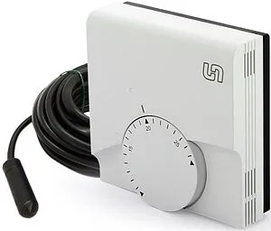 Проводной комнатный терморегулятор НЗ 230В Uni-fitt белый 342M1000, 1