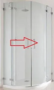 Душевая дверь 800мм прозрачное стекло Radaway Euphoria PDD 80 R 383002-01R, 1