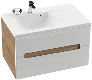 Тумба под умывальник подвесная Ravak SD Classic II 80 R белый/капучино X000000913 Тумба под умывальник подвесная Ravak SD Classic II 80 R белый/капучино X000000913, 1