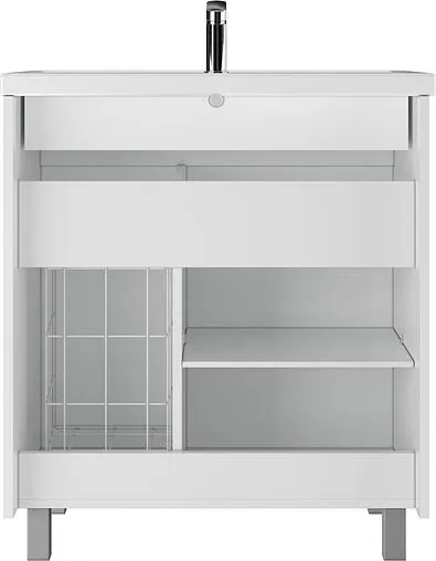 Тумба под умывальник напольная Домино Elen 75 белый DC5003T