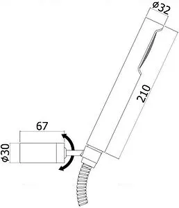 Душевой набор Paffoni Birillo чёрный матовый ZDUP036NO, 2
