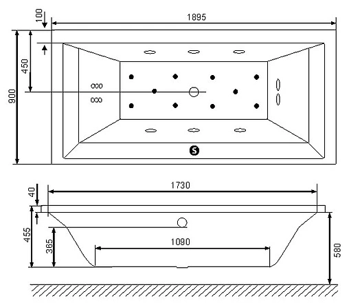 Ванна акриловая Excellent Crown Grand 190x90 WAEX.CRG19WH