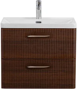 Тумба-умывальник подвесная BelBagno DUE 60 Noce DUE-600-2C-SO-NOCE-P+BB-8076-3-60, 1