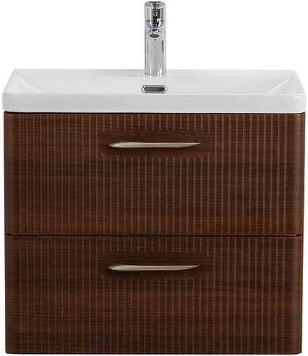 Тумба-умывальник подвесная BelBagno DUE 60 Noce DUE-600-2C-SO-NOCE-P+BB-8076-3-60