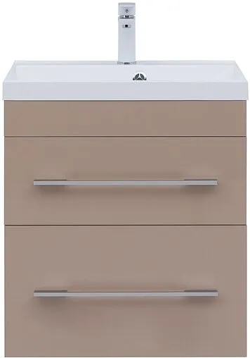 Тумба-умывальник подвесная Aquanet Верона 60 капучино 00304536+00281220