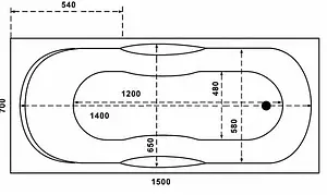 Ванна акриловая Bas Рио 150х70 ЗВ00122 Ванна акриловая Bas Рио 150х70 ЗВ00122, 3