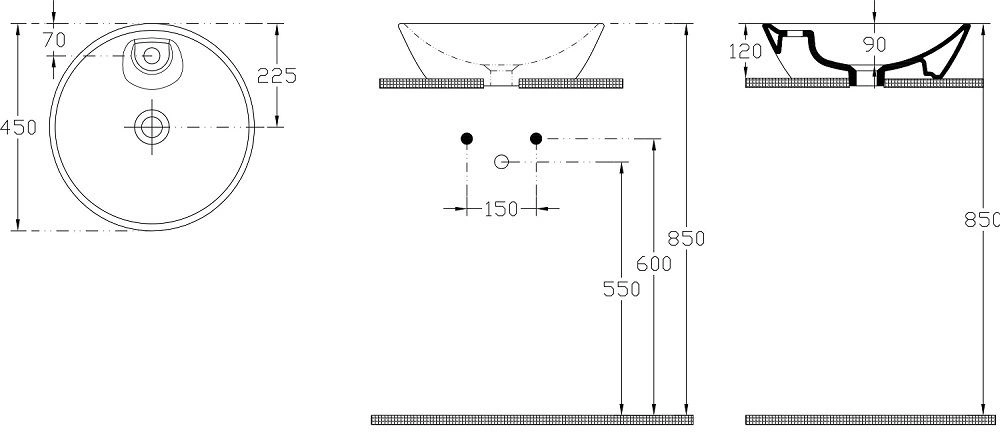 Раковина ISVEA SistemaY Soft 45 белый матовый 10SY65045SV-2L