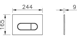 Клавиша смыва для унитаза VitrA Root Round 740-2295 никель матовый, 2
