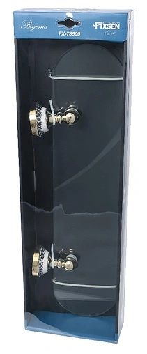 Полка Fixsen Bogema gold золото/с рисунком FX-78503G