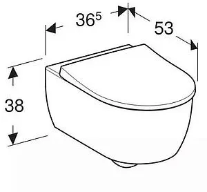 Комплект 5 в 1 Geberit iCon Rimfree 500.300.82.1 с кнопкой Sigma 20 115.882.16.1 черный матовый Комплект 5 в 1 Geberit iCon Rimfree 500.300.82.1 с кнопкой Sigma 20 115.882.16.1 черный матовый, 3