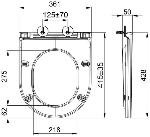 Унитаз подвесной безободковый Lemark Glazer Торнадо 3.0 белый глянец 9614003