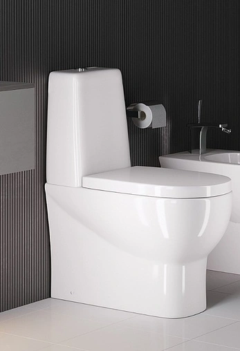 Унитаз-компакт безободковый Sanita Luxe Infinity Rimless (mono) Slim белый INFSLCC01270822R