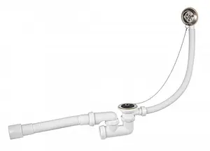 Слив-перелив для ванны Wirquin хром 30718061 Слив-перелив для ванны Wirquin хром 30718061, 1