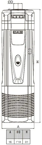 Насос колодезный центробежный 7&quot; DAB DTRON3 X 45/90 60194987