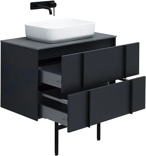 Тумба под умывальник подвесной Allen Brau Reality 80 антрацит 1.32005.AM