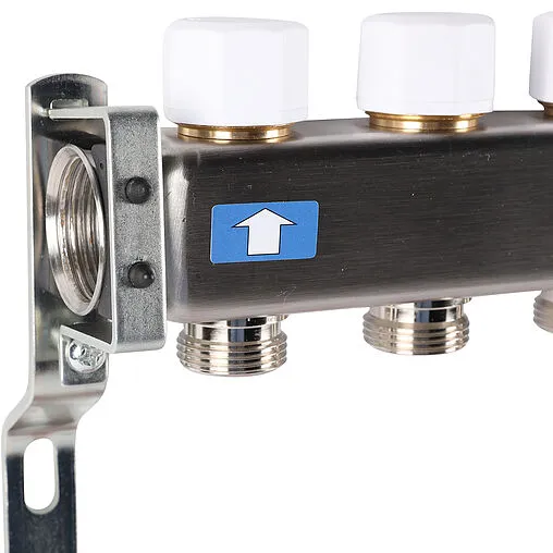 Группа коллекторная без расходомеров 8 отводов 1&quot;в/в x ¾&quot;ек Rommer RMS-3200-000008