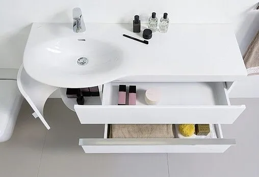 Тумба под умывальник подвесной Laufen Palace 90 R белый матовый 4.0153.2.075.463.1