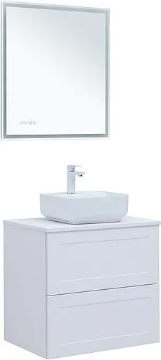 Тумба-умывальник подвесная Aquanet Терра 70 белый матовый 00313233+