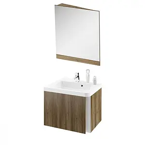 Тумба-умывальник подвесная Ravak 10° SD 55 R тёмный орех/белый X000000744+XJIP1155000 Тумба-умывальник подвесная Ravak 10° SD 55 R тёмный орех/белый X000000744+XJIP1155000, 5