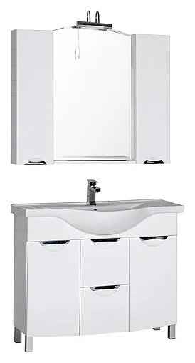 Шкаф-зеркало Aquanet Асти 105 белый 178242