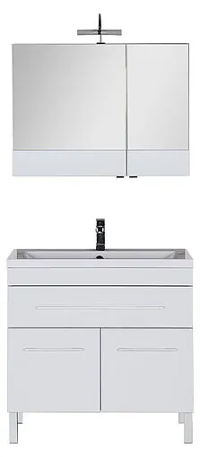 Шкаф-зеркало Aquanet Верона 90 L белый 00172339 Шкаф-зеркало Aquanet Верона 90 L белый 00172339