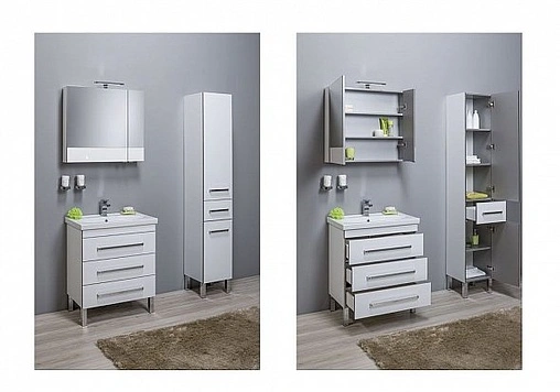 Тумба под умывальник напольная Aquanet Сиена 70 белый 00189225