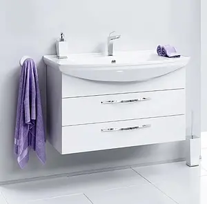 Тумба-умывальник подвесная Aqwella Allegro 100 белый Agr.01.10/2+373323 Тумба-умывальник подвесная Aqwella Allegro 100 белый Agr.01.10/2+373323, 3