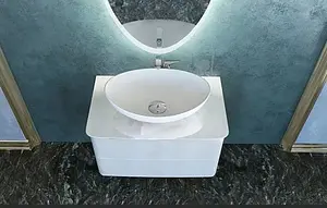 Тумба-умывальник подвесная Raval Moon 75 белый Moo.01.75/P/W+30366 Тумба-умывальник подвесная Raval Moon 75 белый Moo.01.75/P/W+30366, 4