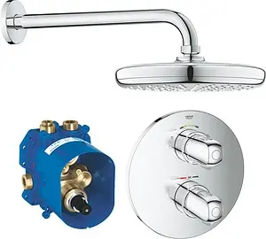 Душевая система с термостатом для душа Grohe Grohtherm 1000 хром 34582001 Душевая система с термостатом для душа Grohe Grohtherm 1000 хром 34582001, 1