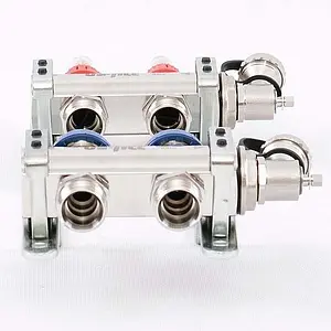 Группа коллекторная с расходомерами 2 отвода 1&quot;в/в x ¾&quot;ек Uni-fitt 440E4302, 4