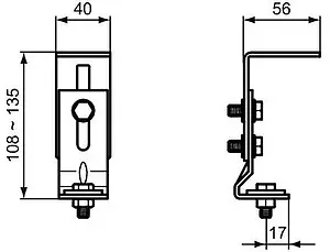 Комплект креплений для углового монтажа инсталляции Ideal Standard R018567 Комплект креплений для углового монтажа инсталляции Ideal Standard R018567, 2
