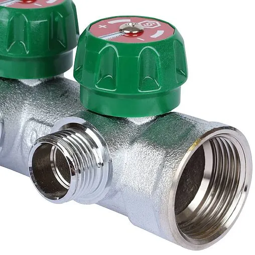 Коллектор регулирующий проходной 3 отвода 1&quot;в/н x ½&quot;н Stout SMB-6849-011203