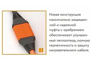 Теплый пол (нагревательный кабель) Теплолюкс ProfiRoll 450Вт 2,5 - 3,0м² 100035704600, 3