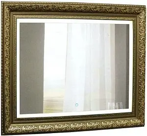 Зеркало с подсветкой Continent Vintage Led 92x71 бронза ЗЛП27, 1