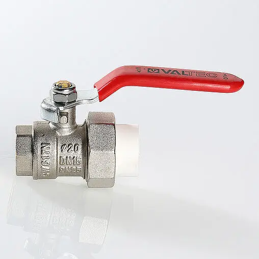 Кран шаровый с переходом на пп трубу 25мм x ¾"в Valtec VTp.742.0.02505