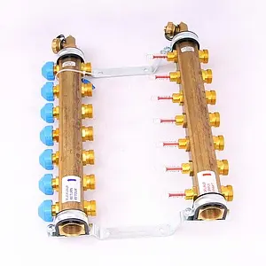 Группа коллекторная с расходомерами 7 отводов 1"в/в x ¾"ек Watts HKV/T 10004201 Группа коллекторная с расходомерами 7 отводов 1"в/в x ¾"ек Watts HKV/T 10004201, 4