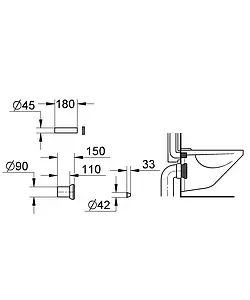 Комплект канализационной арматуры для инсталляции Grohe Rapid SL 37311K00 Комплект канализационной арматуры для инсталляции Grohe Rapid SL 37311K00, 2